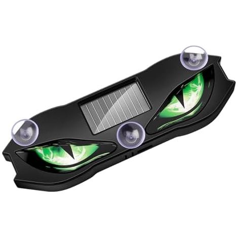 Panneau lumineux réfléchissant dynamique Solar Eyes pour voiture Feux LED sans fil pour véhicules, camions, fourgonnettes, camping-cars, motos, vélos, véhicules de sport, usage quotidien, pare-brise, (1/5)