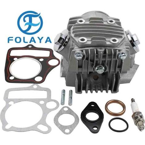 FOLAYA Ensemble Culasse complet cylindre moteur 110cc Remplacement pour ATV Go kart et moto cross (1/3)