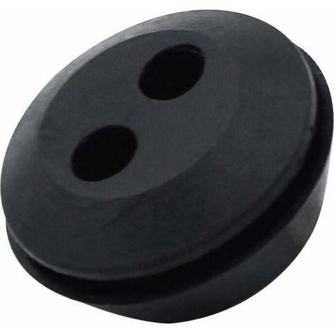 Lot de 6 Bouchons de Tuyau de Carburant - Joint de Réservoir - Caoutchouc - 2 Trous - Passe durite - Accessoires pour Débroussailleuse (1/3)