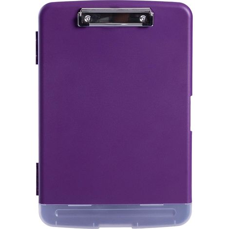 Boîte De Classement A4 - Tablette D'Écriture En Plastique Avec Emplacement Stylo Et Pince - Boîte De Rangement Multifonctionnelle Pour Documents - 1 Pièce (1/4)