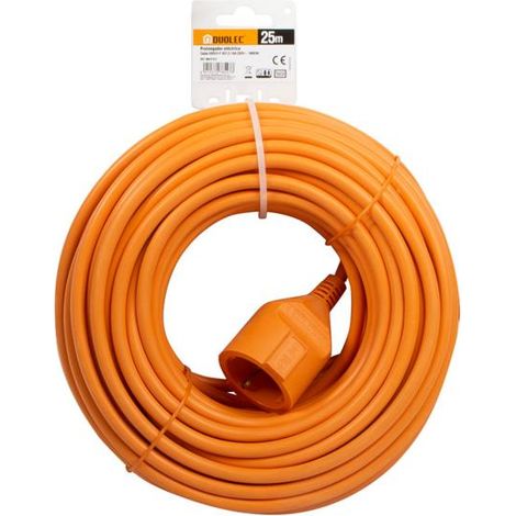 Prolongador eléctrico DUOLEC naranja schuko 25 MT - talla