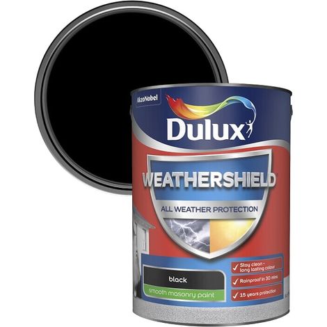 Dulux All Weather Protection Smooth Masonry - 5L - Black