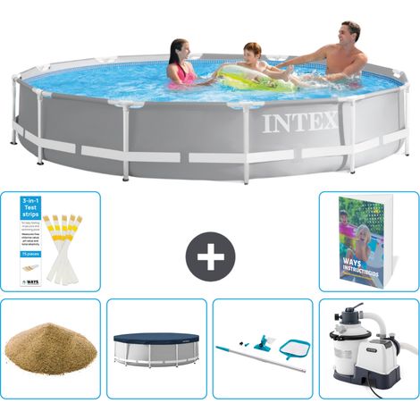 Prism Frame Pool Rund - 366x76 cm - 7-teilig S58