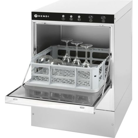 Lave-verre 40x40, commande electromécanique - 566x472xH705 mm - Ref 230299 - Hendi (1/4)