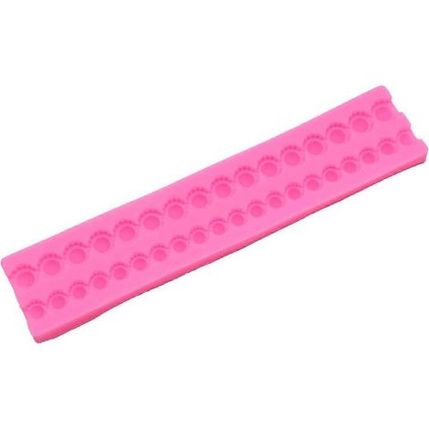 Moule en silicone à fondant avec chaîne de perles, pour la décoration de gâteaux et de chocolats, accessoires de cuisine DIY (1/5)