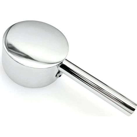 Levier de robinet en alliage de zinc 40, poignée ronde avec marque d'eau chaude et froide, poignée de levier de robinet pour évier de cuisine, lavabo de salle de bain, levier de remplacement du