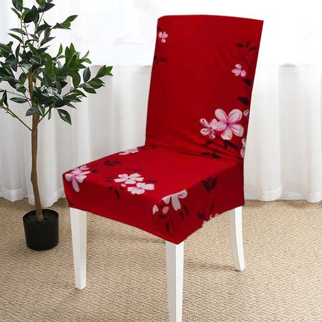 Coprisedie Con Schienale Antimacchia,Vestisedia Elasticizzato Con Stampa  Ciliegio Rosso - 2 Pezzi (1/3)