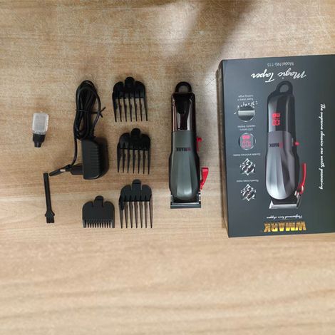 Tondeuse à Cheveux Professionnelle, Électrique, Lame Réglable, Coupe Dégradé et Contours, Prise EU (1/5)