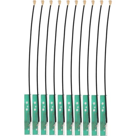 10 pièces Antenne WiFi Intégrée 2,4G 5,8G Bi-Bande 3dBi Connecteur IPEX Interne pour Surveillance Sans Fil (1/5)
