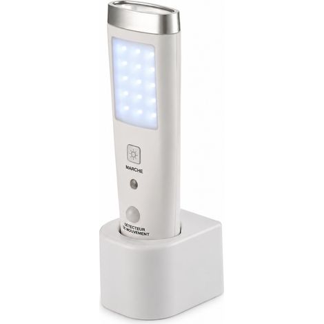 Veilleuse LED Prise 220V Détecteur Lampe Torche Éclairage Secours Lumière Blanche Batterie 3,7V 17,8 × 8 × 5,6 cm 400 g – Livraison gratuite (1/5)