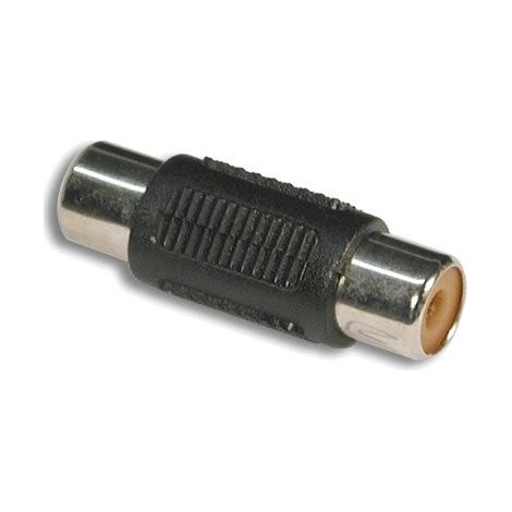 RCA Femmina a RCA Adattatore femmina, diritto, nero, marca OEM