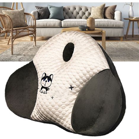 Coussin de dossier de chaise, oreiller lombaire d'été, coussin de soutien lombaire à motif husky pour canapé, chambre, bureau, voiture (1/5)