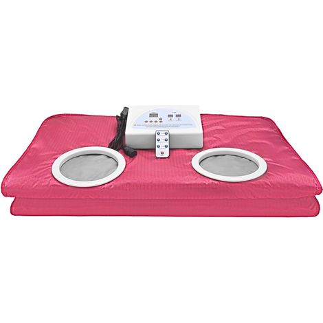 Kit de sauna portatif Couverture de sauna infrarouge lointain améliorée, couverture de sauna thermique numérique extensib, modelage du corps for perte de poids, couverture de sauna de remise en forme (1/5)