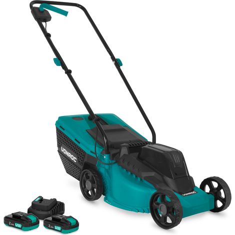 VONROC Akku-Rasenmäher 20V – 32 cm  Inkl. 2x 2.0Ah Akku und Ladegerät