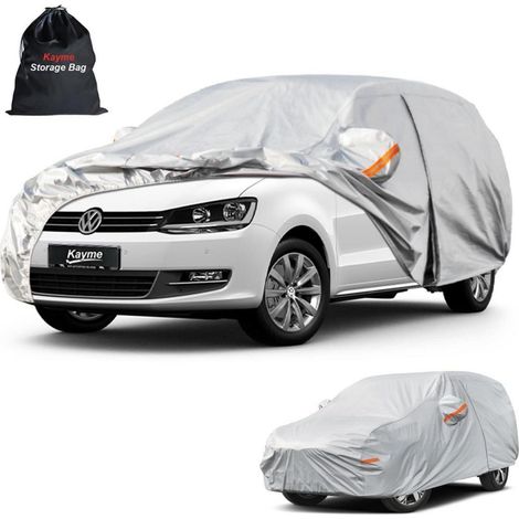 Autoplane Wasserdicht Atmungsaktiv für VW Sharan (1995-2025) 6-Schichten Vollgarage Staubschutz Silber (1/5)