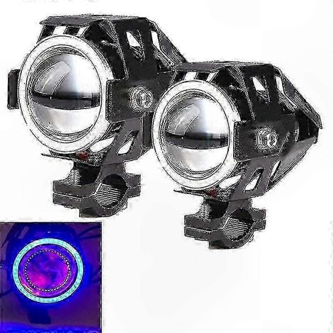 125W U7 LED-Motorradscheinwerfer, Fernlicht, Blendschutz, Angel-Eye-Design für Motorräder (1/5)
