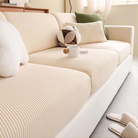 Housse de coussin extensible pour canapé, housse de protection pour canapé - Taille universelle, lavable et durable (Largeur 50-65 cm, longueur 80-100 cm, épaisseur : 5-20 cm) (1/5)