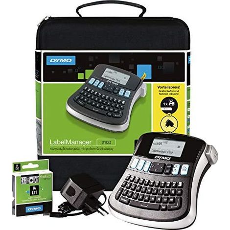 dymo LabelManager 210D+ etiquetadora inalámbrica negro gris (1/5)