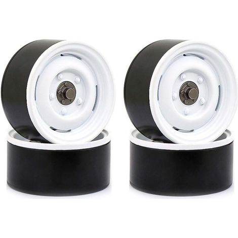 Satz mit 4 Metall-Beadlock-Felgen (54 mm, 1,9 Zoll) mit 12-mm-Sechskantaufnahme für 1/10 RC-Crawler (1/4)