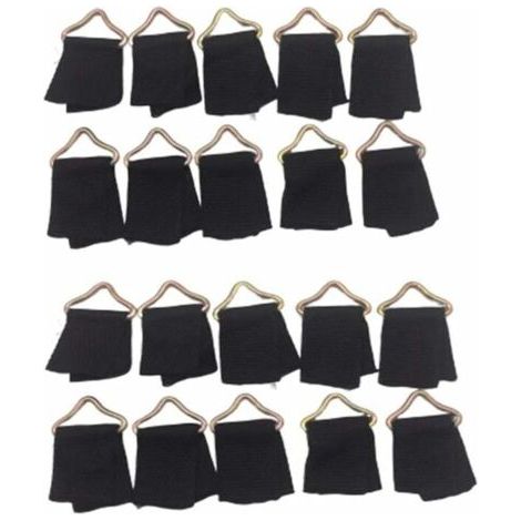 Nazalus-Vente chaude-Lot de 20 boucles triangulaires pour trampoline - Anneaux triangulaires en V - Boucle en toile - Accessoires de trampoline avec outils de trampoline, (1/4)