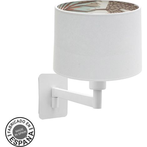 ABRILA Aplique De Pared 1 Luz Modelo Tunez Blanco Artesanal (1/2)