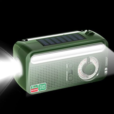 Radio Portative Solaire Rechargeable Étanche (1/5)