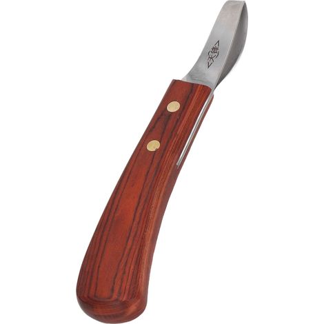 Hoof Knife, Farrier Tool Kits Hoof Cutter Shears Stainless Steel Hoof Knife with Wooden Handle Versatile Hoof Cutter (1/5)
