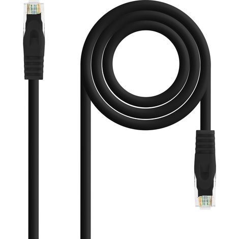 Câble réseau Rj45 Utp Cat6a Lszh Cu Awg24 1m Noir 10.20.1801-bk