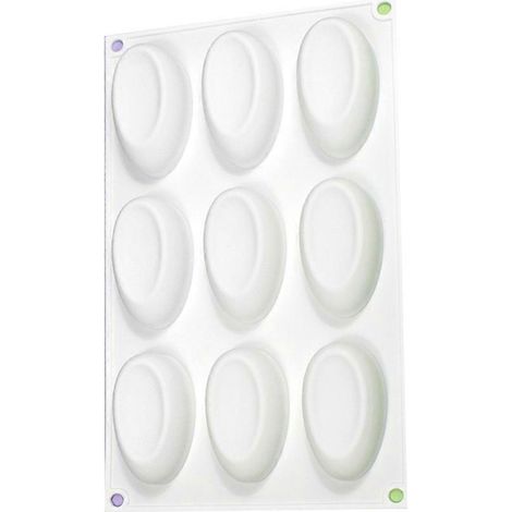 Silikonform für 9 halbe Eier, Fondant-Tortendekoration, Schokoladenform (1/5)