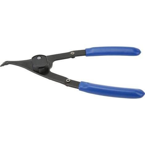 Pince à circlips 9 pouces réglable haute efficacité, intérieur extérieur C-clip pour réparation auto, mâchoire 45°, outil robuste. (1/5)