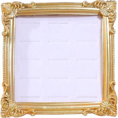 Schmuckständer, Fotorahmen, Ringhalter aus Harz, Ohrringablage, Sammlerstück, Hochzeitsgeschenk, Verlobungsgeschenk, quadratisch (1/5)