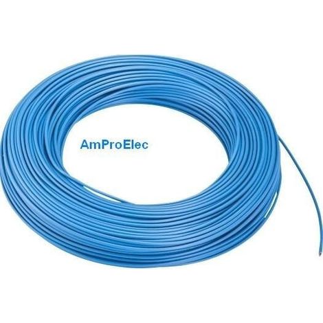 Fil électrique souple HO7-VK 4-6-10-16-25 et 35 mm2 - 2-5-10-15-20 m 5 Couleurs Couleur: Bleu - Longueur: 2 Mètres - Section: 6 mm2