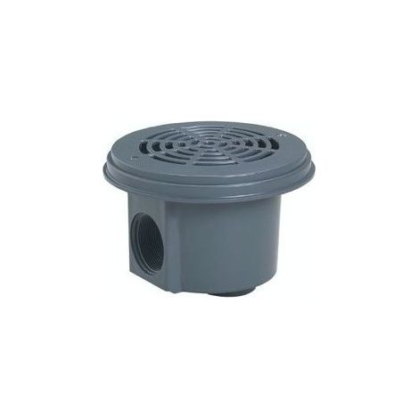 Bonde de fond Hayward - piscine béton/liner - Gris anthracite