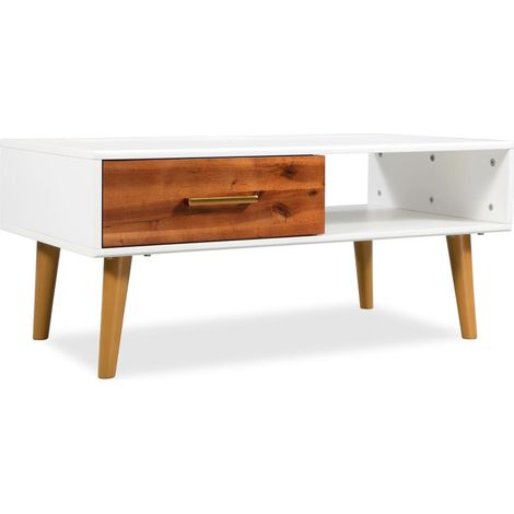 Couchtisch Massivholz Akazie 90x50x40 cm
