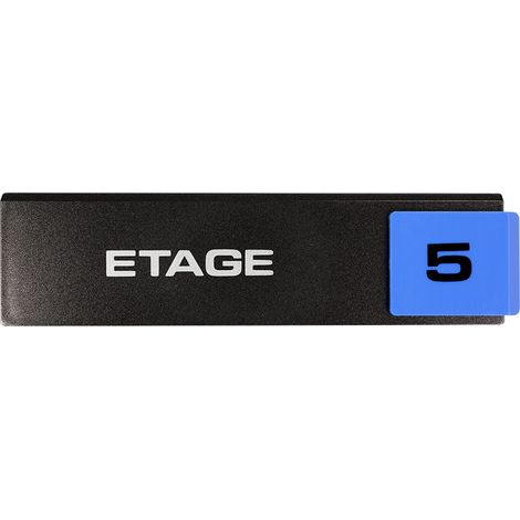 Plaque de porte Etage 5 - Europe design 175x45mm - 4260310