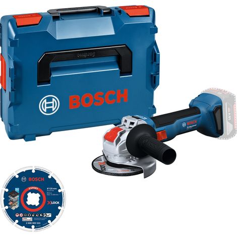 Bosch Professional Bosch Akku-Winkelschleifer GWX 18V-8 + Diamanttrennscheibe in L-BOXX (1/2)