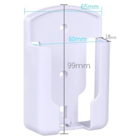 GABRIELLE Lot de 2 Range Telecommande, Porte Telecommande TV, Support Telecommande Mural pour Climatiseur Universelle Boîtier de Rangement, Matériau Durable Blanc, Pâte Double Face Forte (1/5)