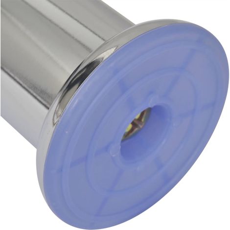 Set 4 gambe rotonde per sofa cromate 60 mm vidaXL