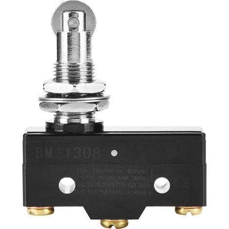 GARRYFIZH Micro-interrupteur Momentané BM-1308, Action Rapide, Contacts Argent – Interrupteur de Fin de Course de Haute Précision (1 Pièce)