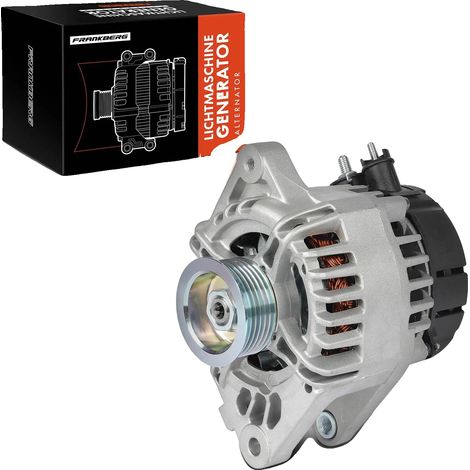 Generador alternador, acero, altura 10,5 cm, para Citroën C1, 12 voltios, 80 amperios (1/5)