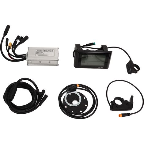 Kit de conversion vélo électrique SW900 écran, shifter à gâchette, contrôleur sinusoïdal 17A 3 modes pour modification de scooter ou bicyclette.