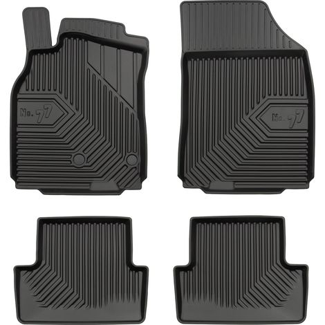 Tapis de Sol de Voiture pour Renault Megane III 2008-16 sauf Coupé TPE Noir 4Pcs (1/5)