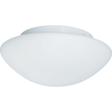 Plafoniera Contemporanea Tokio Acciaio Bianco Vetro 1 Luce E27 (1/5)