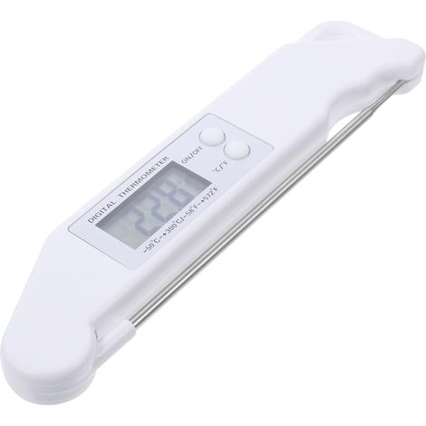 Thermomètre Alimentaire pour Viande Numérique Pliable Blanc (1/5)