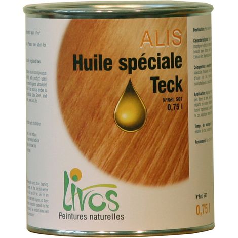 250ml-teck-SATURATEUR terasse naturel ALIS spécial Teck (1L/22m2 en 2 couches) Livos (1/5)