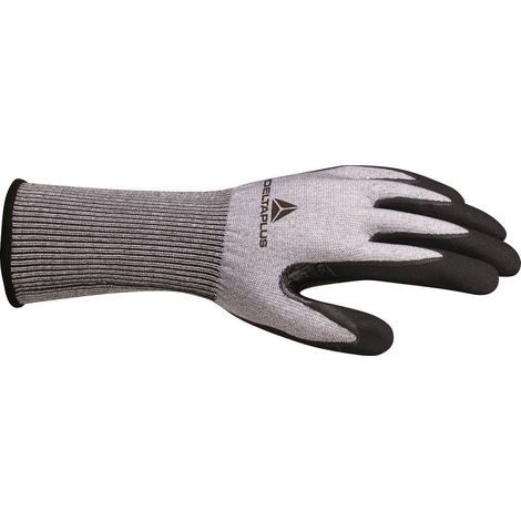 Gants de manutention Delta Plus VENICUT taille 9, Résistant aux coupures, 2 gants, Gris ( Prix pour 1 paire )