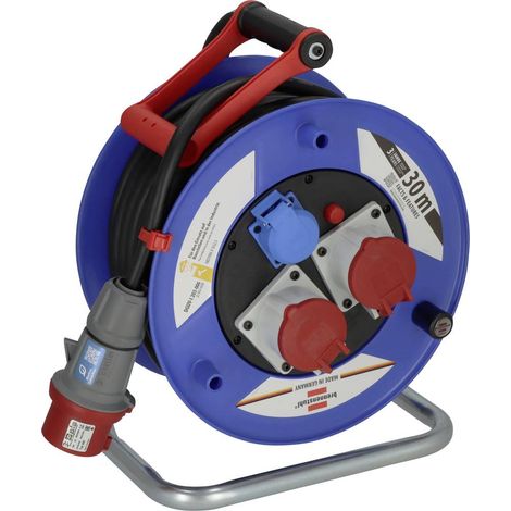 Brennenstuhl 1238010 Avvolgicavo 30 m Nero Spina CEE 16 A 5 poli (1/5)