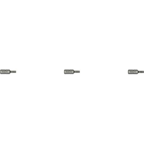 Puntas de destornillador Hanger t25 25 mm 3 unidades acero