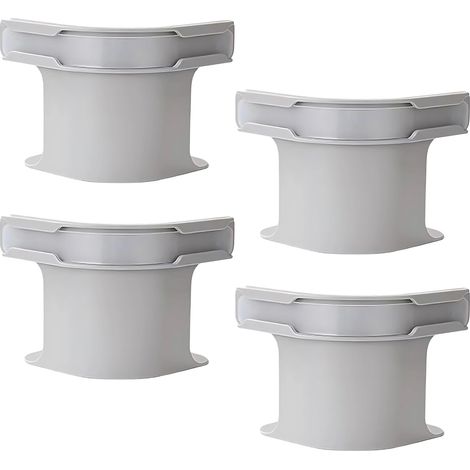 Support Drap Housses - Bandes Antidérapantes Pour Matelas Toutes Tailles - Lot de 4 - Gris (1/5)