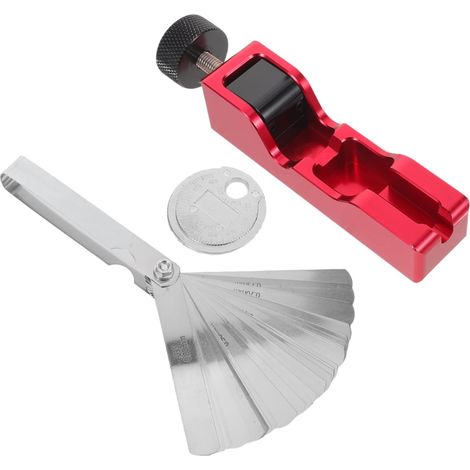 Outil de Réglage des Bougies D'allumage avec Jauge D'épaisseur en Aluminium Outil Professionnel pour Moteur pour Réparation et Entretien Automobile (1/5)